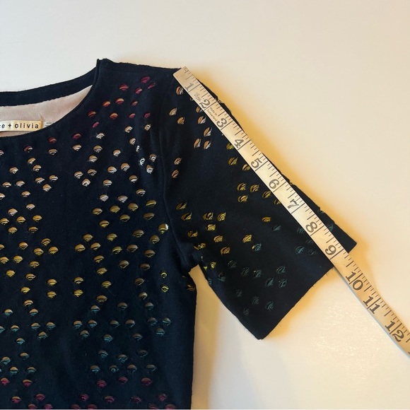 Alice + Olivia Ines crop top sweater size Small - Picture 6 of 14